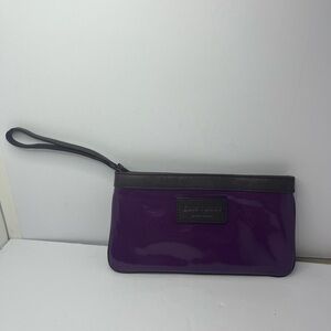 Kate Spade New York Purple Brown Wristlet Clutch Pouch